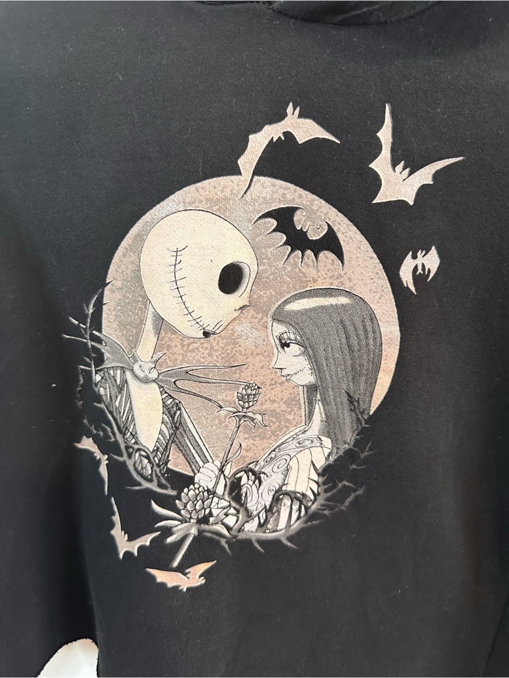 Disney Tim Burton’s Nightmare Before Christmas cropped hoodie S